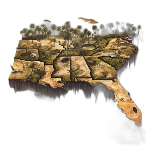 concept art, unusual, suspended, map transparent PNG cut-out