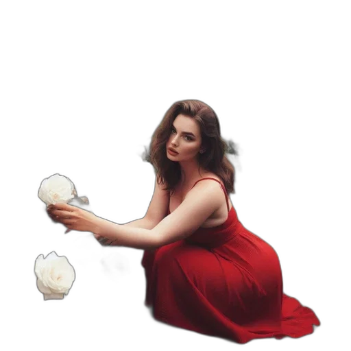 dress, hair, weapon, umbrella transparent PNG cut-out