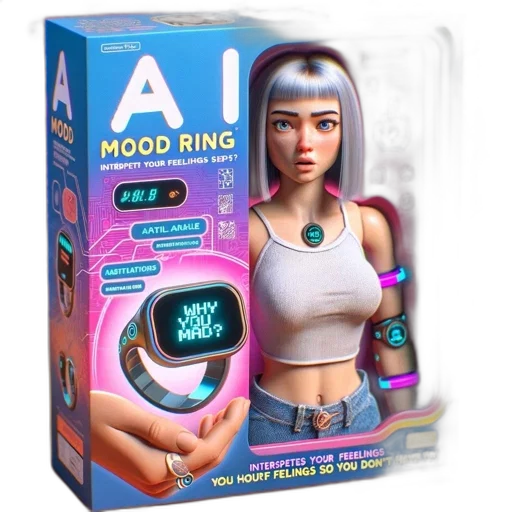 jewelry, robot, cyberpunk, 3d render transparent PNG cut-out