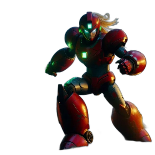 robot, weapon, 3d render, concept art transparent PNG cut-out