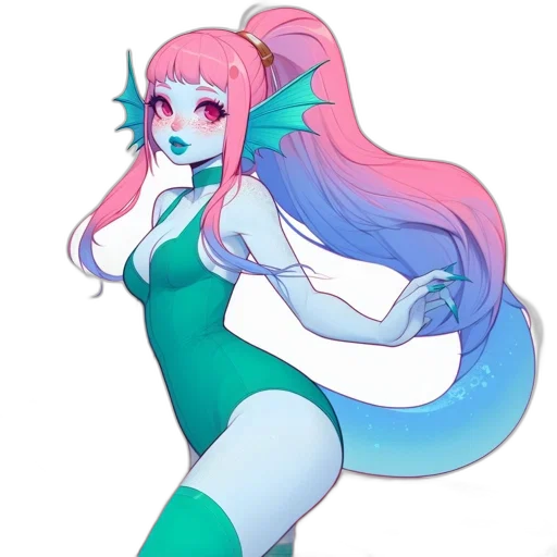 creature, staff, dragon, dress transparent PNG cut-out