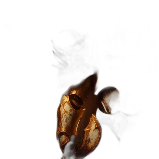 mask, dragon, flower, crown transparent PNG cut-out