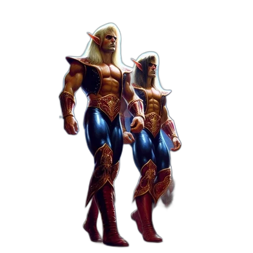 concept art, comic book art, fantasy art, 3d render transparent PNG cut-out