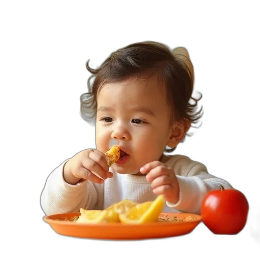 food, face, photorealistic, oil painting transparent PNG cut-out
