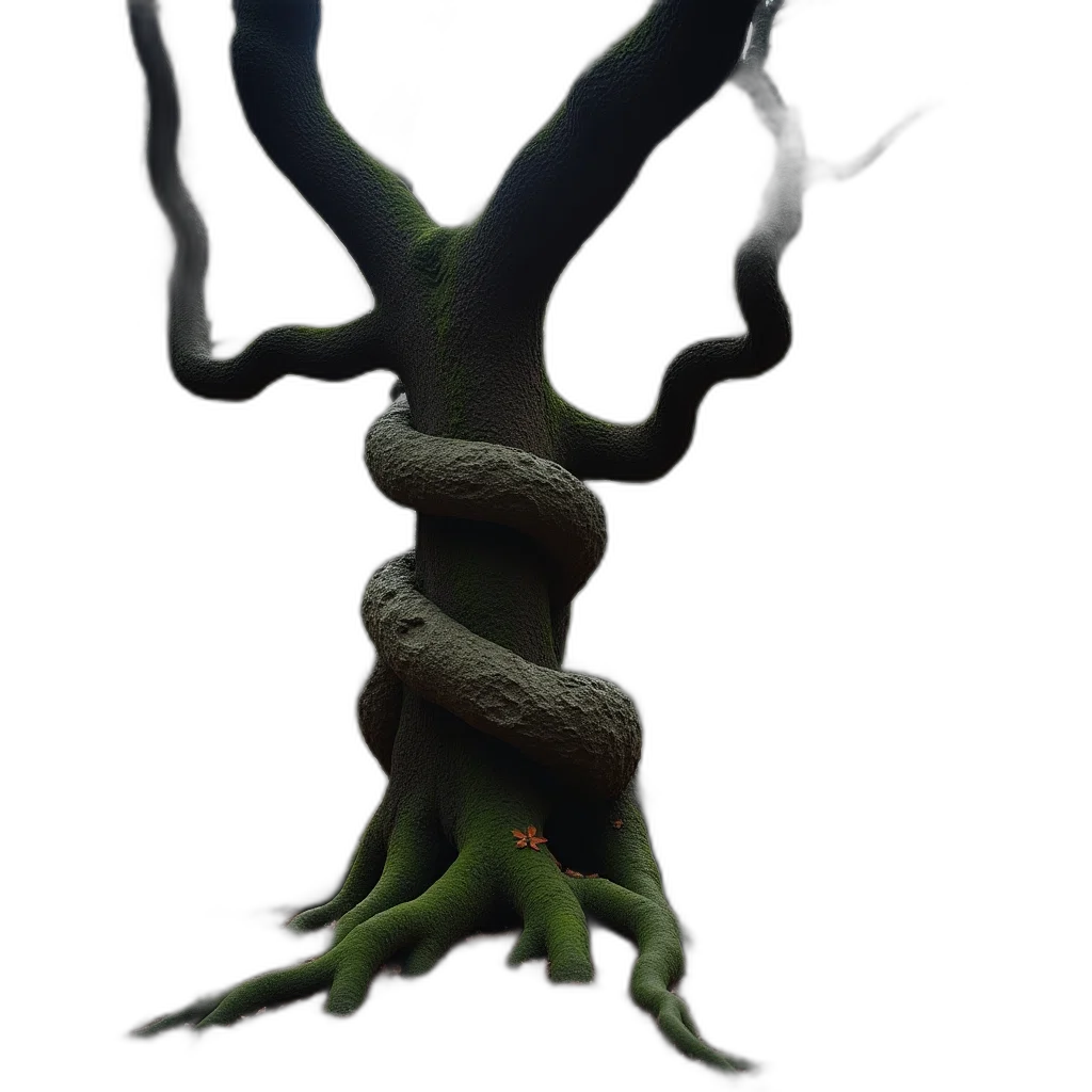 tree, crown, creature, dragon transparent PNG cut-out