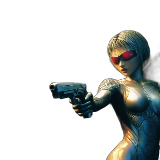 weapon, robot, comic book art, concept art transparent PNG cut-out