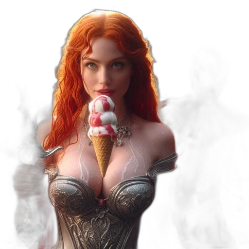 dress, fantasy art, concept art, comic book art transparent PNG cut-out