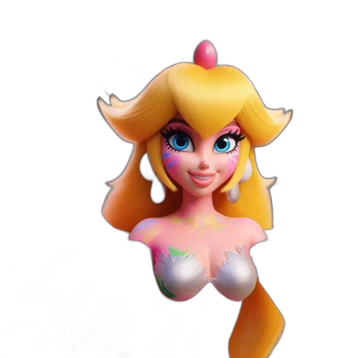 crown, dress, 3d render, concept art transparent PNG cut-out