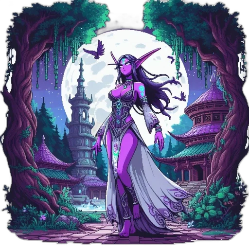 dress, fantasy art, concept art, comic book art transparent PNG cut-out