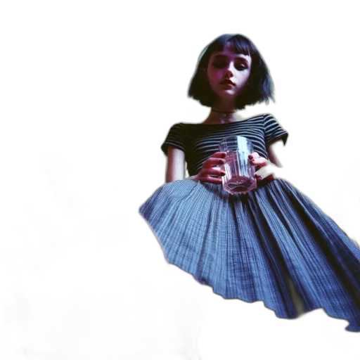 dress, robot, creature, 3d render transparent PNG cut-out