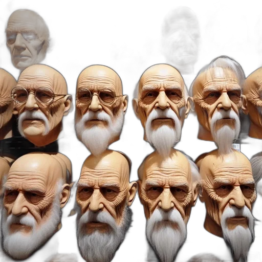 mask, face, 3d render, photorealistic transparent PNG cut-out