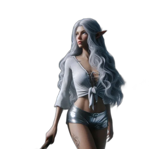 staff, fantasy art, concept art, 3d render transparent PNG cut-out