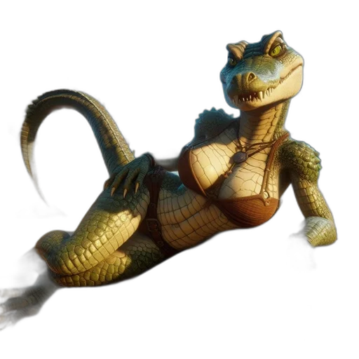 dragon, creature, animal, staff transparent PNG cut-out