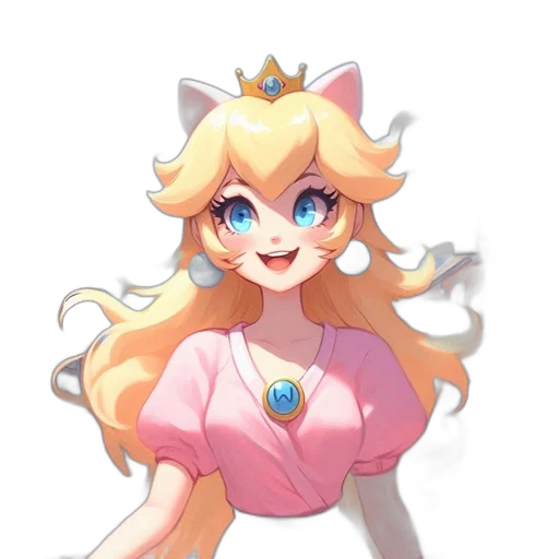 crown, dress, staff, face transparent PNG cut-out