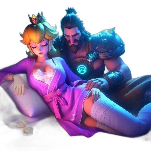 concept art, cyberpunk, fantasy art, comic book art transparent PNG cut-out