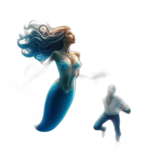 hair, dress, creature, concept art transparent PNG cut-out