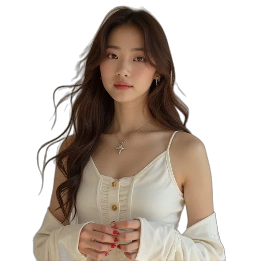 jewelry, dress, oil painting, photorealistic transparent PNG cut-out