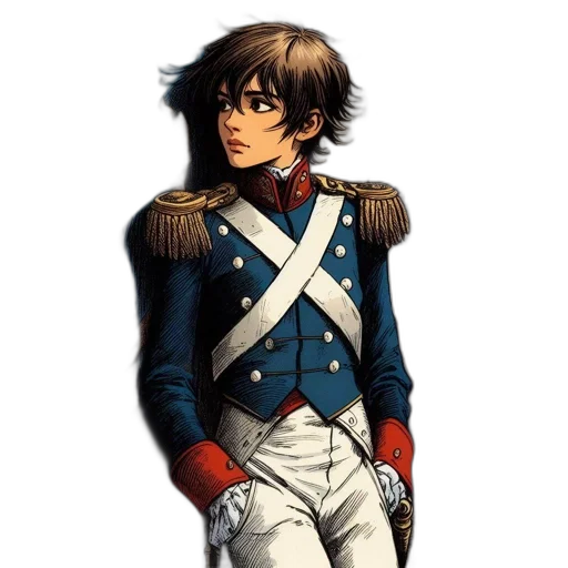jacket, staff, sword, concept art transparent PNG cut-out