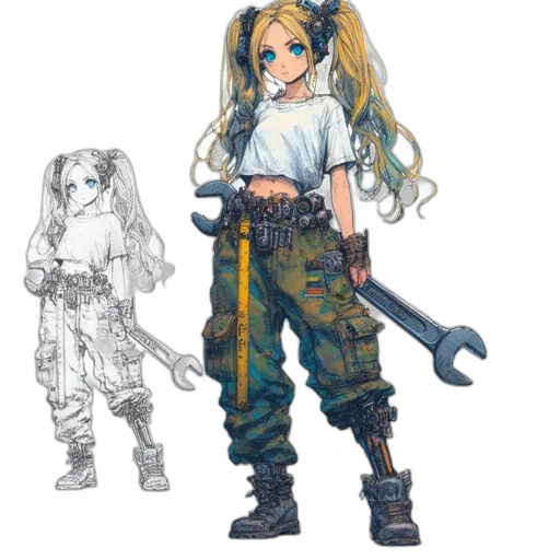weapon, concept art, pixel art, anime transparent PNG cut-out