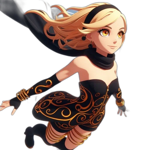 dress, staff, fantasy art, concept art transparent PNG cut-out