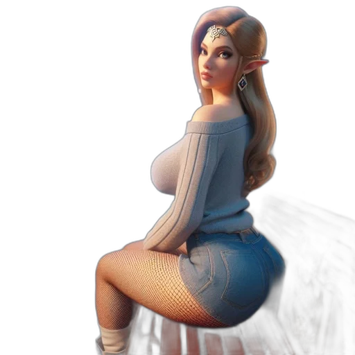 dress, fantasy art, 3d render, concept art transparent PNG cut-out