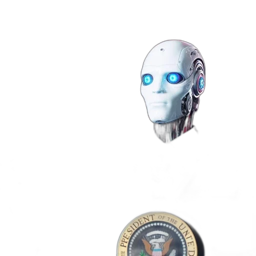 robot, face, mask, creature transparent PNG cut-out