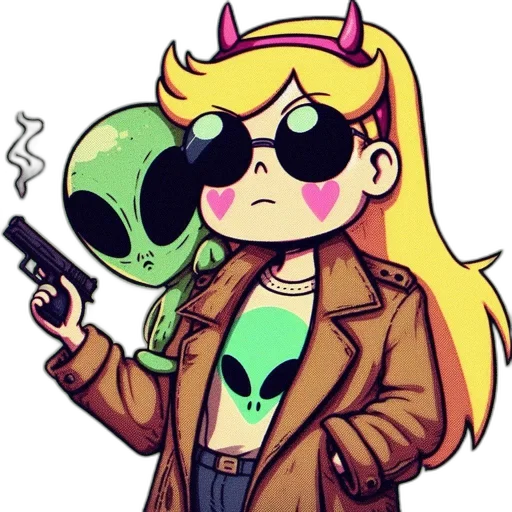 jacket, weapon, staff, robot transparent PNG cut-out