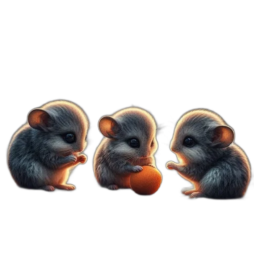 food, animal, concept art, 3d render transparent PNG cut-out