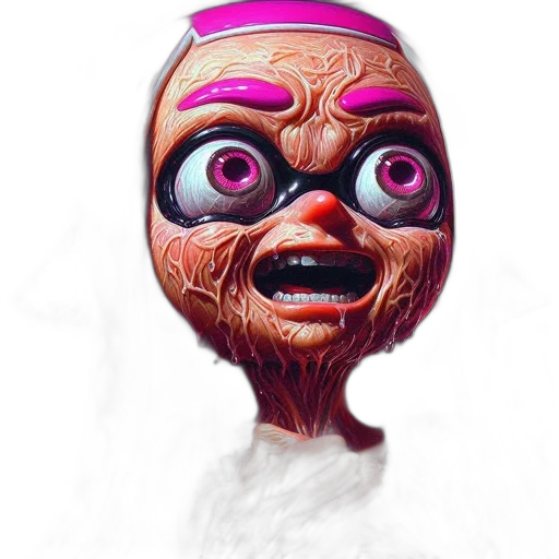 mask, face, creature, robot transparent PNG cut-out