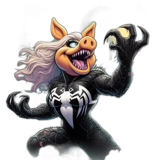 creature, animal, mask, comic book art transparent PNG cut-out