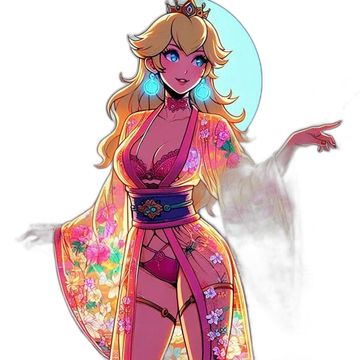 dress, pixel art, vaporwave, concept art transparent PNG cut-out