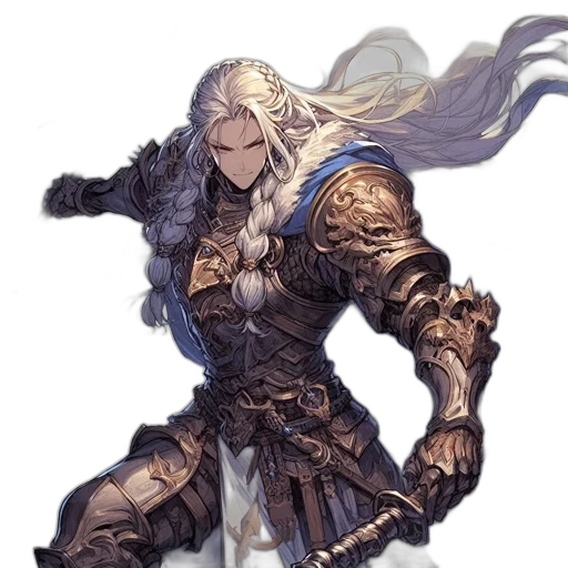 sword, weapon, dragon, hair transparent PNG cut-out