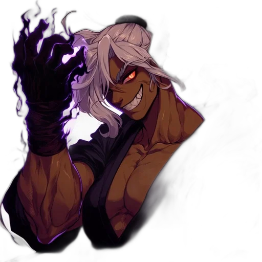 mask, staff, hair, jacket transparent PNG cut-out