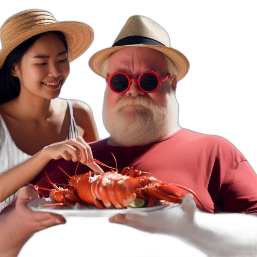 hat, food, creature, animal transparent PNG cut-out