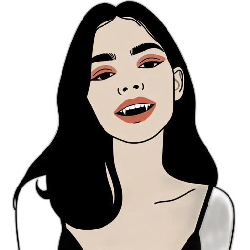 face, jewelry, dress, cartoon transparent PNG cut-out