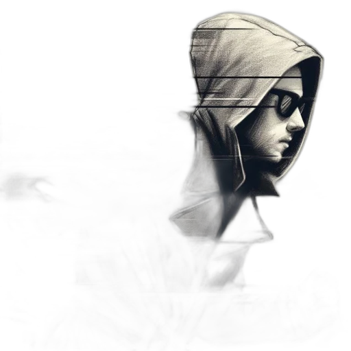 face, mask, jacket, hat transparent PNG cut-out