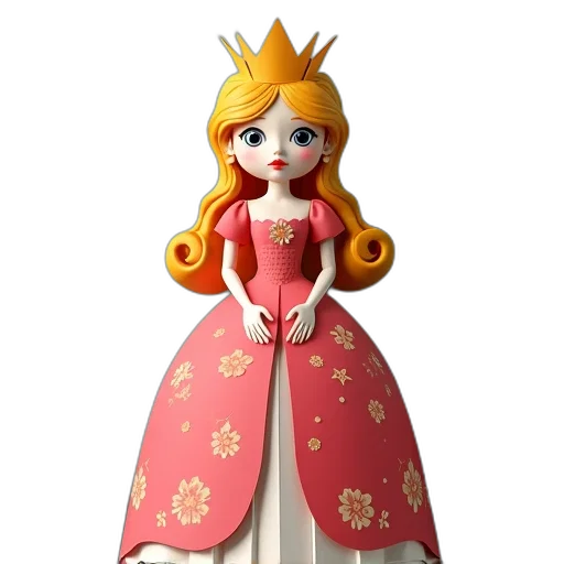 crown, dress, jewelry, 3d render transparent PNG cut-out