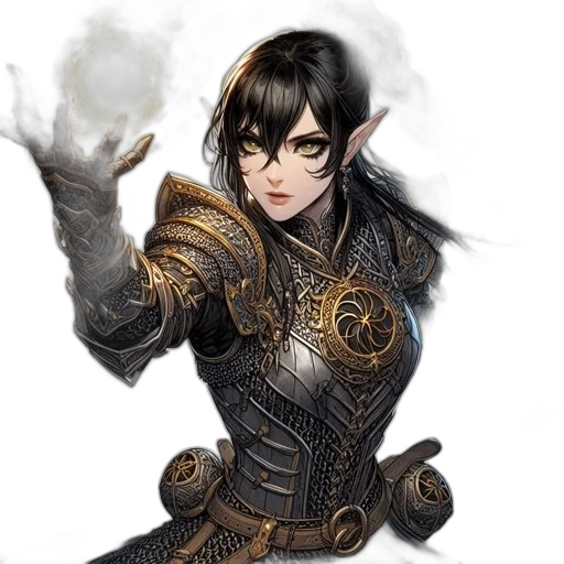staff, dragon, sword, fantasy art transparent PNG cut-out