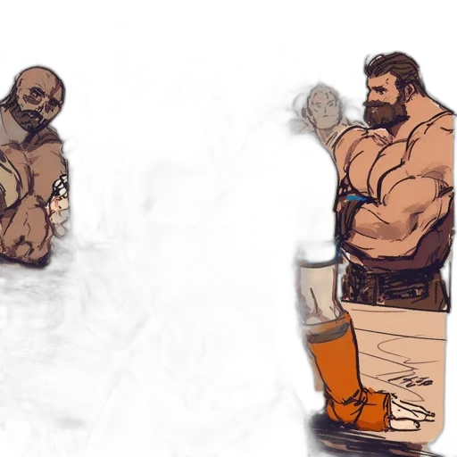 concept art, comic book art, fantasy art, pixel art transparent PNG cut-out