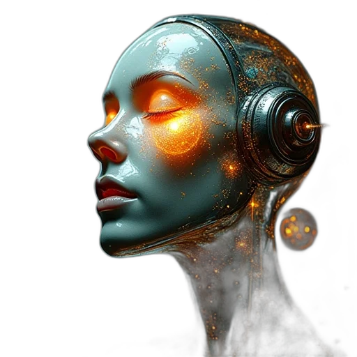 robot, mask, face, jewelry transparent PNG cut-out