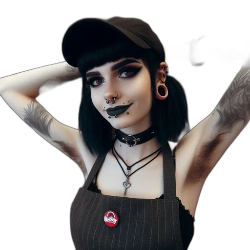 hat, creature, face, jewelry transparent PNG cut-out
