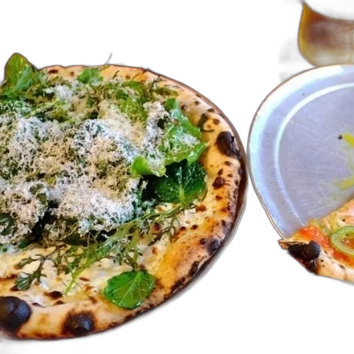 food, pizza, greens, cheese transparent PNG cut-out