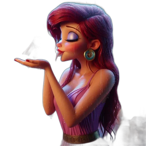 jewelry, dress, staff, fantasy art transparent PNG cut-out