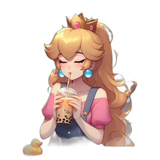 food, crown, staff, pixel art transparent PNG cut-out