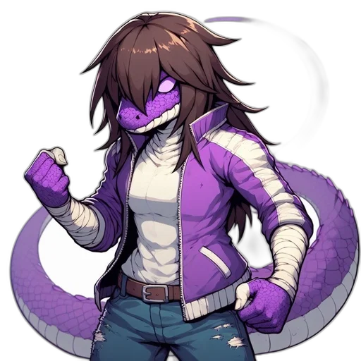 dragon, jacket, creature, staff transparent PNG cut-out