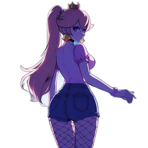dress, crown, creature, staff transparent PNG cut-out