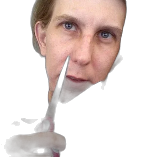 face, mask, staff, creature transparent PNG cut-out
