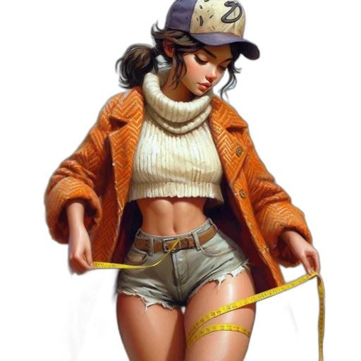 jacket, staff, hat, concept art transparent PNG cut-out
