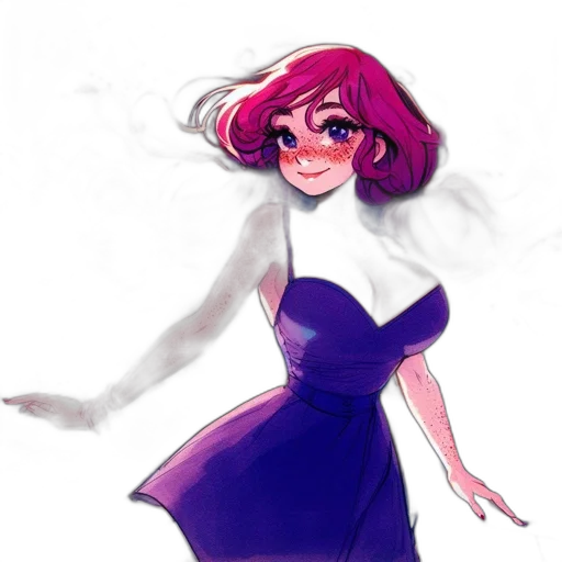 dress, creature, crown, face transparent PNG cut-out