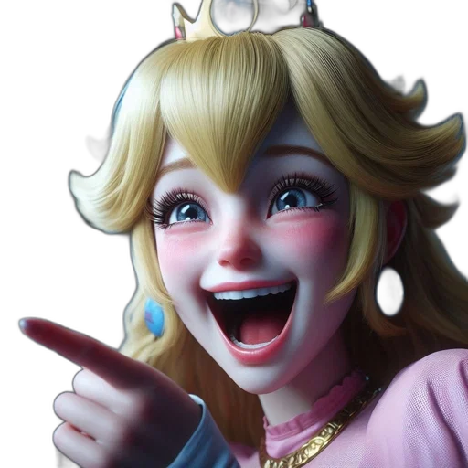 crown, face, 3d render, concept art transparent PNG cut-out